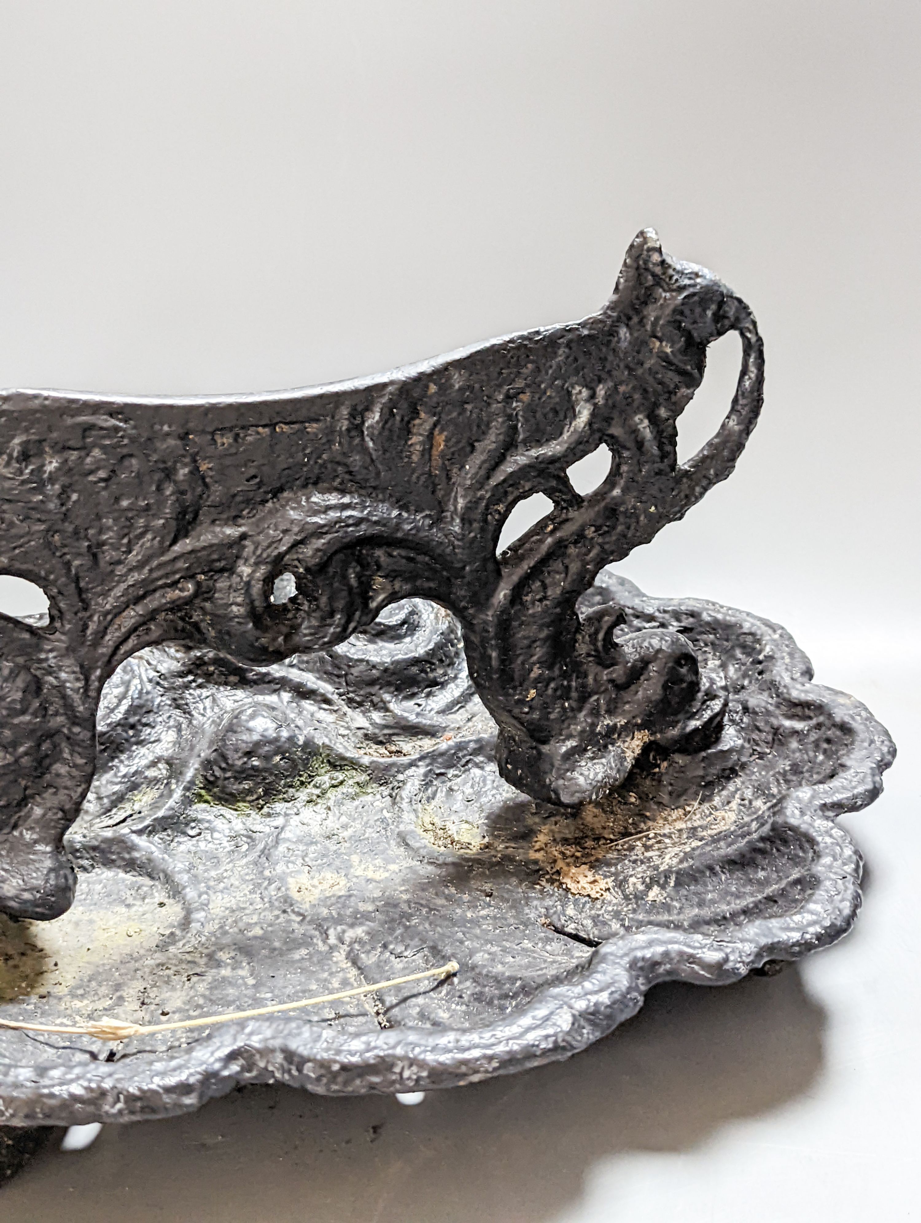 Victorian cast iron bootscraper 37cm
